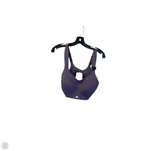 Athletic Bra By Adidas In Purple, Size: L