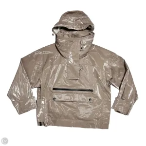 Athletic Jacket By Adidas In Taupe, Size: M