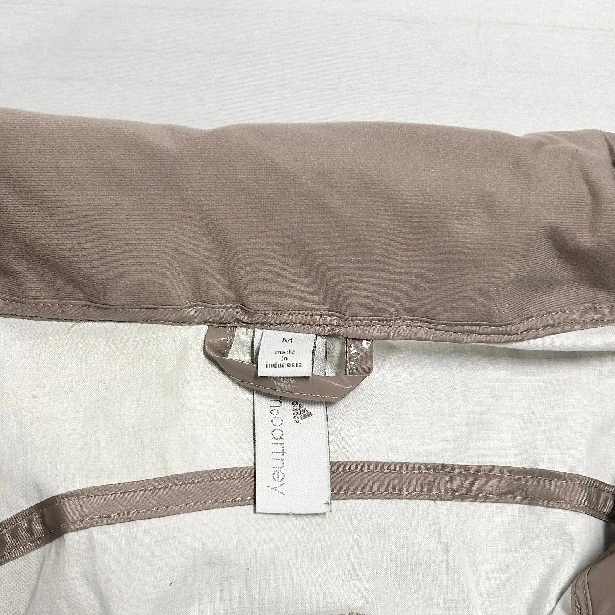 Athletic Jacket By Adidas In Taupe, Size: M