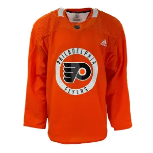 NHL - Philadelphia Flyers New Prime Green Adidas Practice Jersey (Orange)