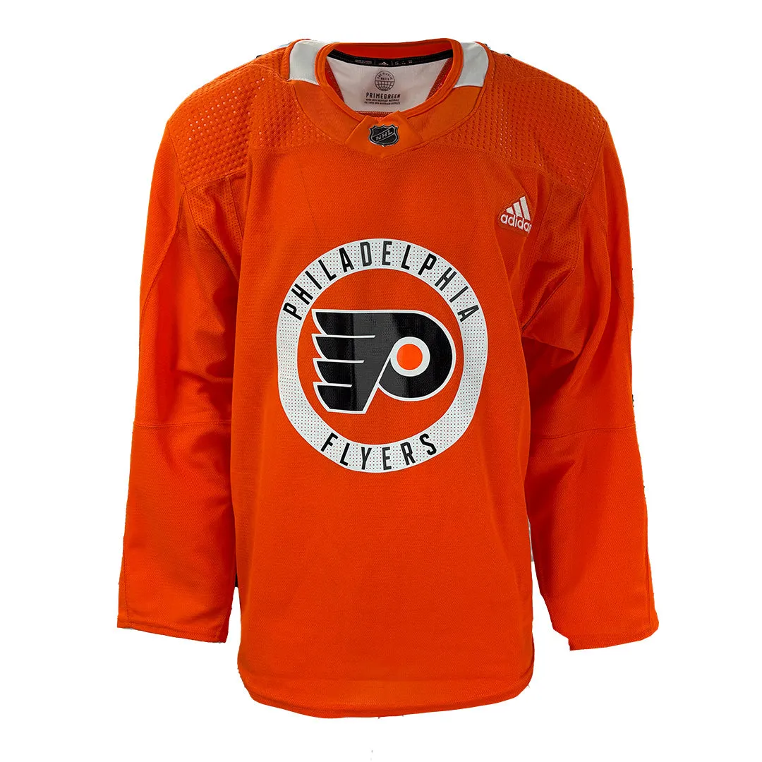 NHL - Philadelphia Flyers New Prime Green Adidas Practice Jersey (Orange)