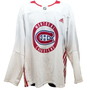 NHL - Used Adidas Montreal Canadiens Practice Jersey (White)