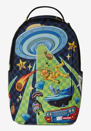 Sprayground Space Warped DLSV Backpack "Lime Blue"