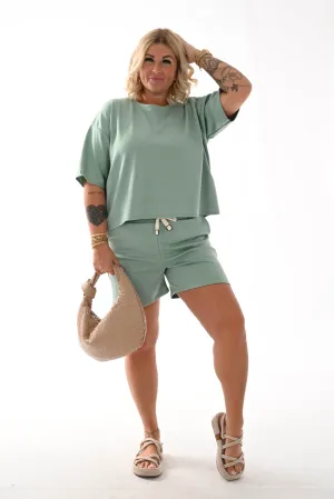 Twin set short uni lichtgroen