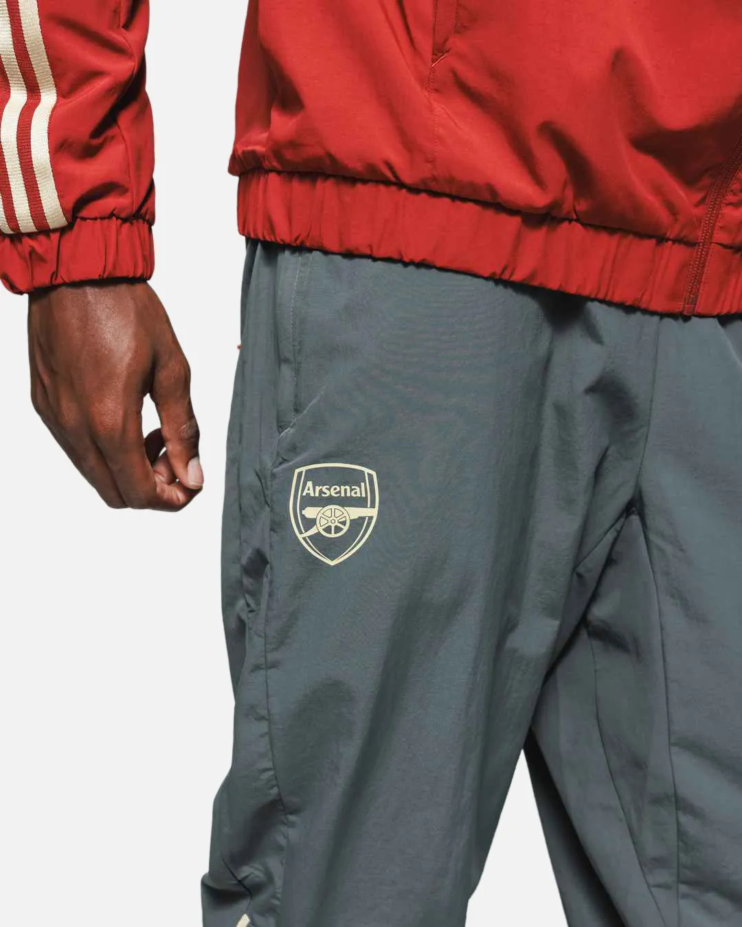 Veste de survêtement Arsenal - Rouge/Doré