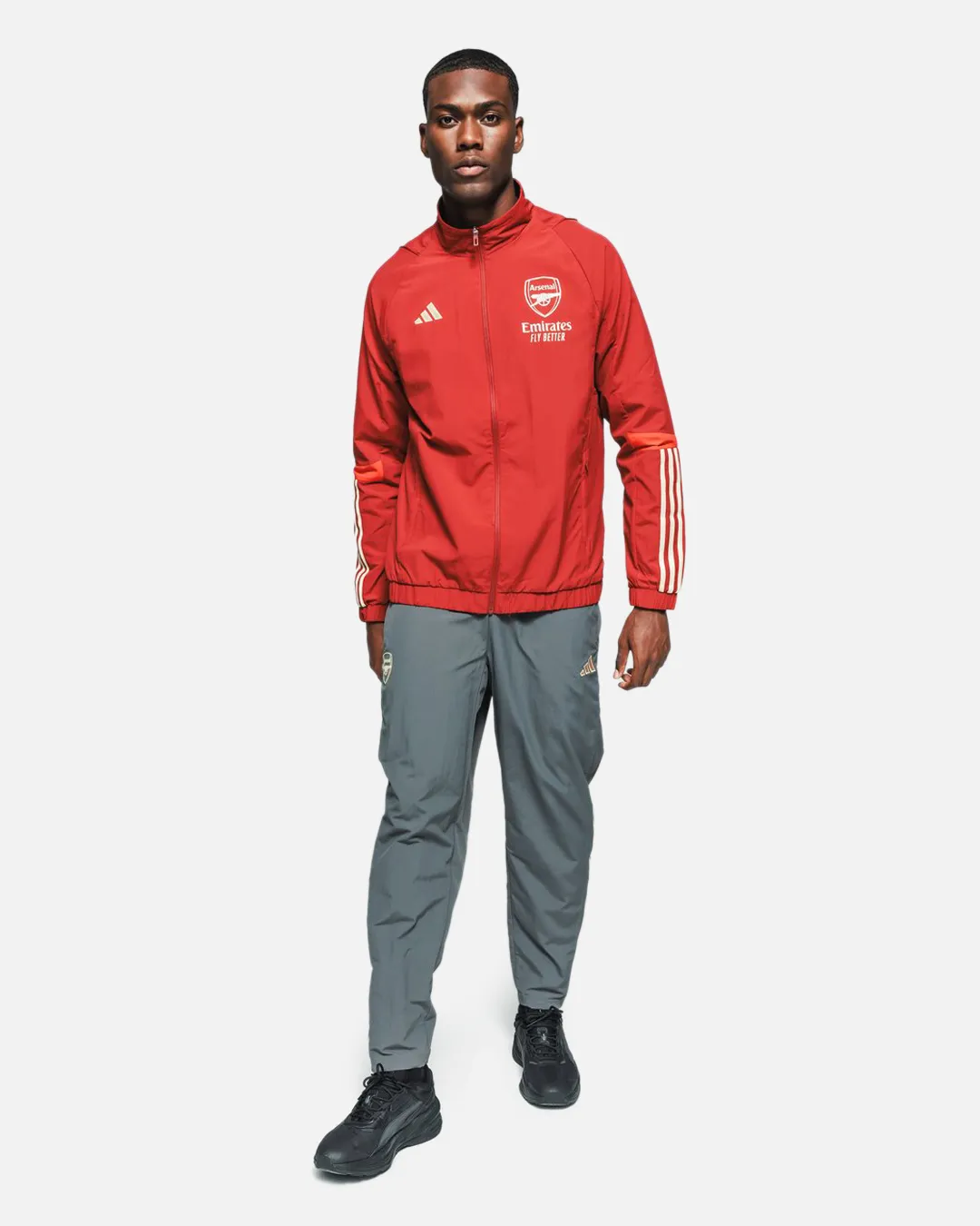 Veste de survêtement Arsenal - Rouge/Doré