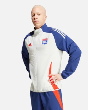 Veste de survêtement OL 2024/2025 - Bleu/Blanc