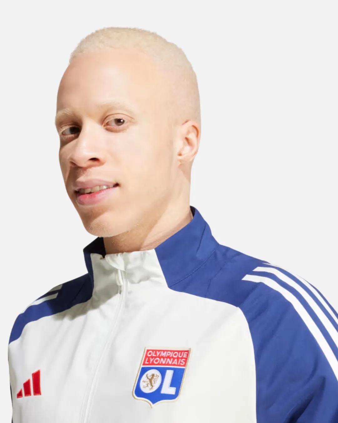 Veste de survêtement OL 2024/2025 - Bleu/Blanc