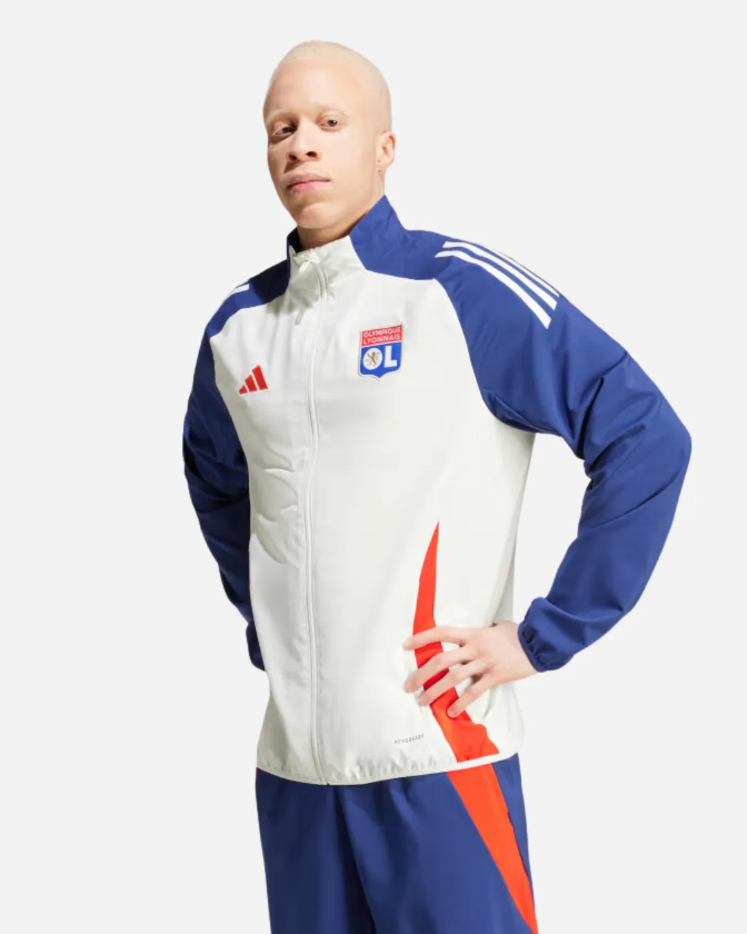 Veste de survêtement OL 2024/2025 - Bleu/Blanc