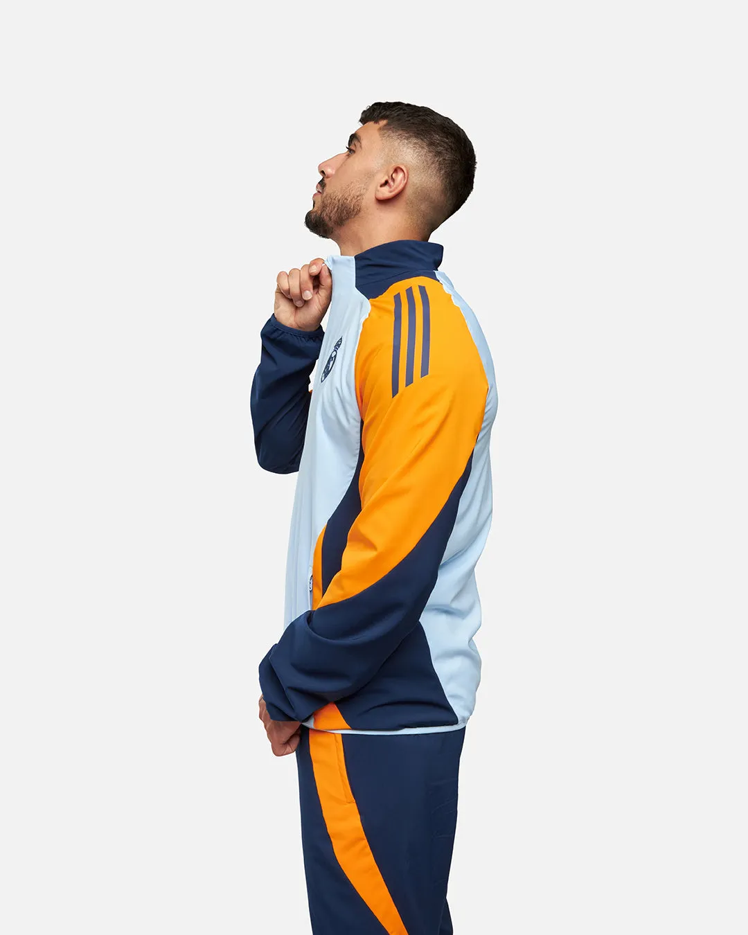 Veste de survêtement Real Madrid 2024/2025 - Bleu/Jaune