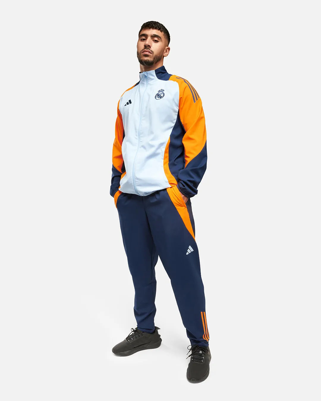 Veste de survêtement Real Madrid 2024/2025 - Bleu/Jaune