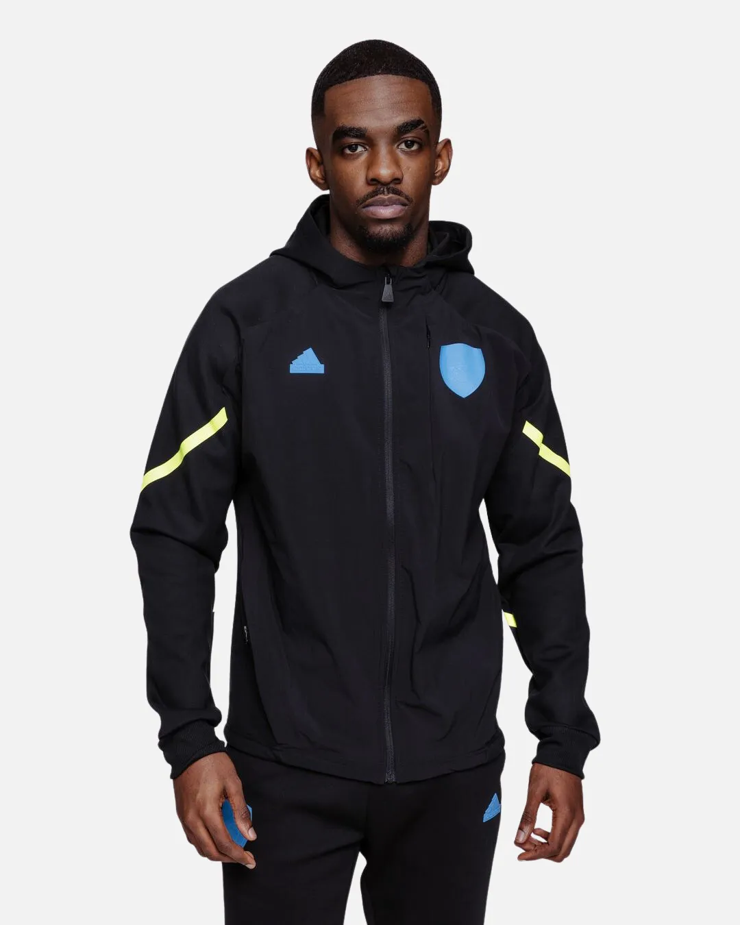 Veste d'entrainement Arsenal - Noir/Bleu/Jaune