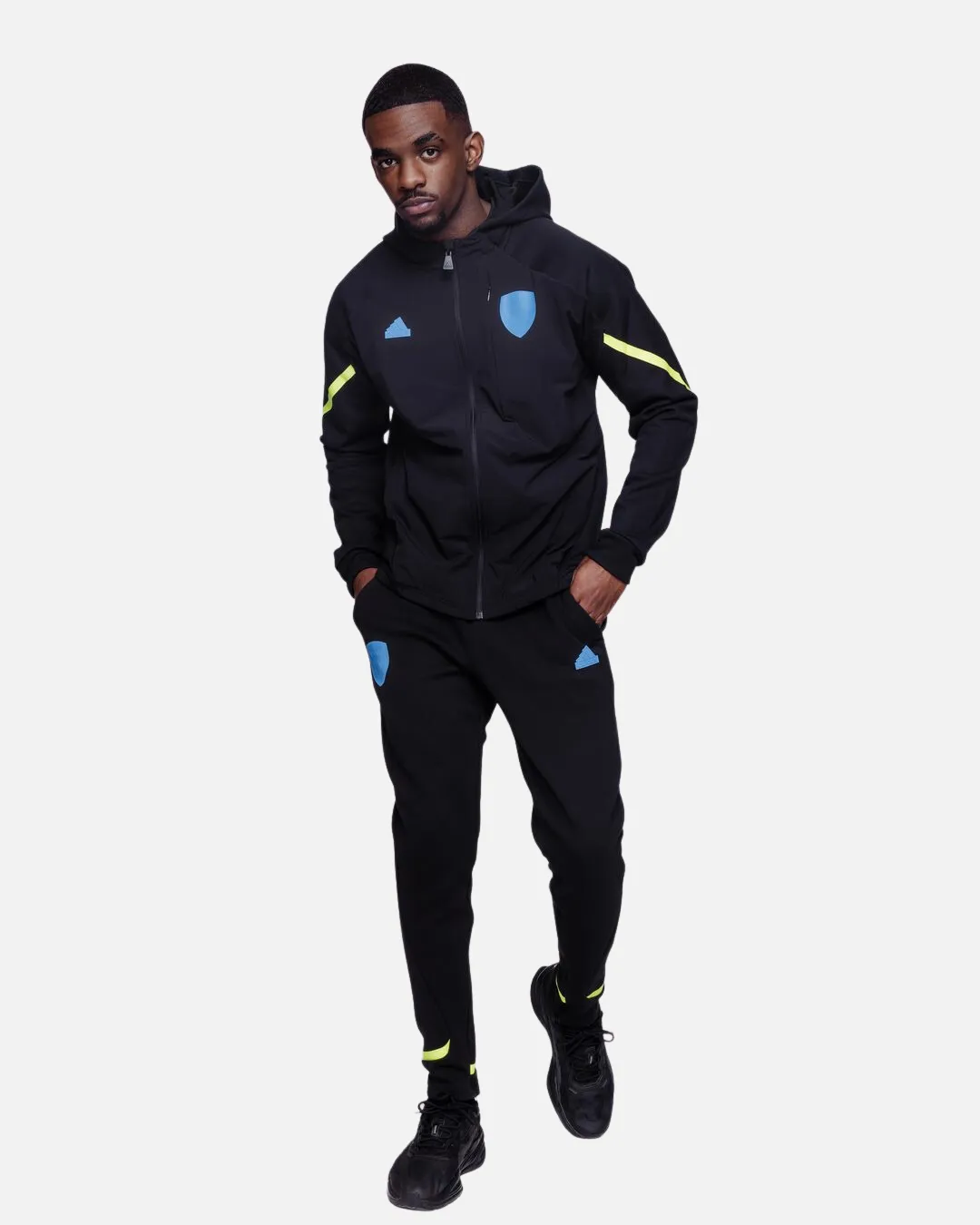 Veste d'entrainement Arsenal - Noir/Bleu/Jaune