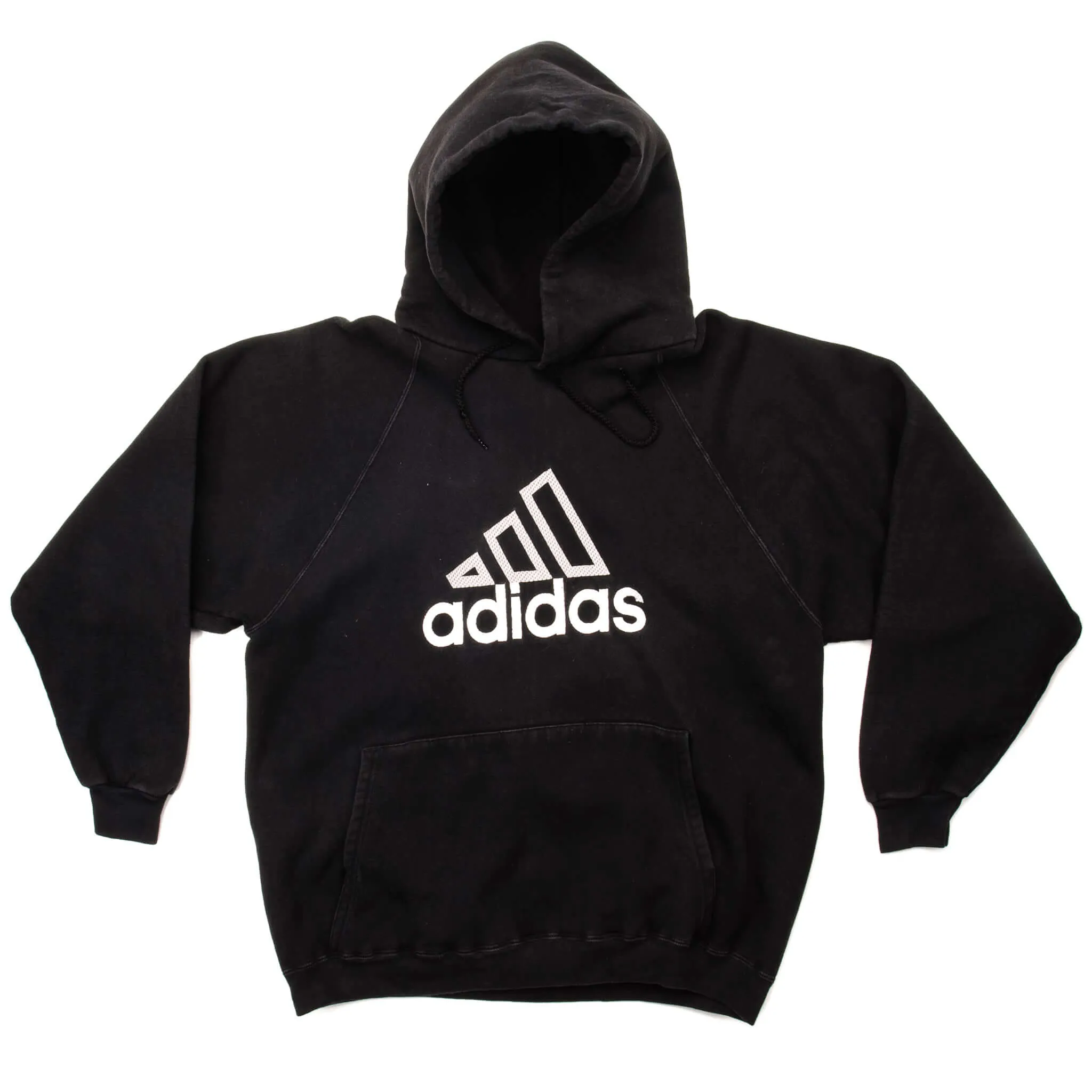 VINTAGE ADIDAS HOODIE SWEATSHIRT SIZE LARGE MADE IN USA