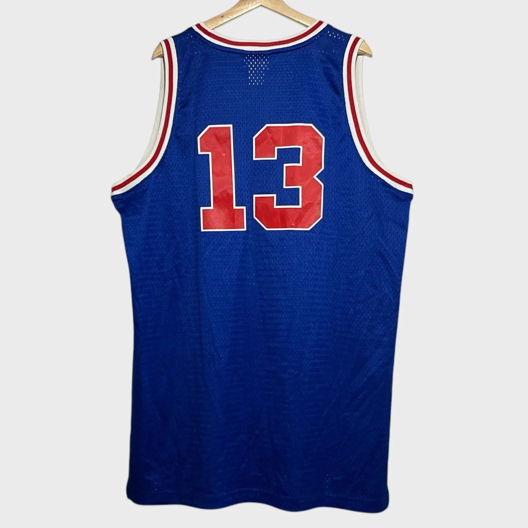 Vintage Wilt Chamberlain Philadelphia 76ers Jersey XL