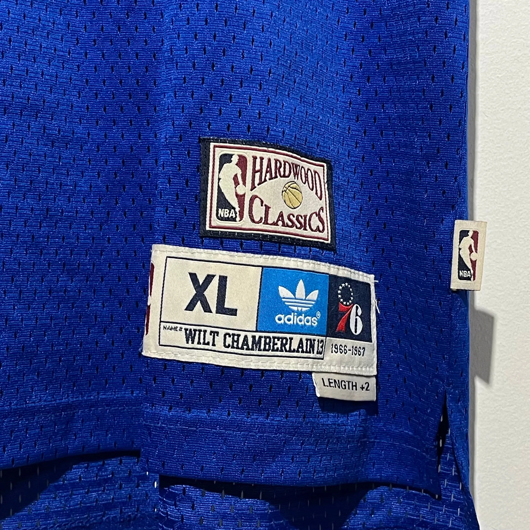 Vintage Wilt Chamberlain Philadelphia 76ers Jersey XL
